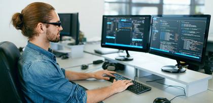 Programmer at work